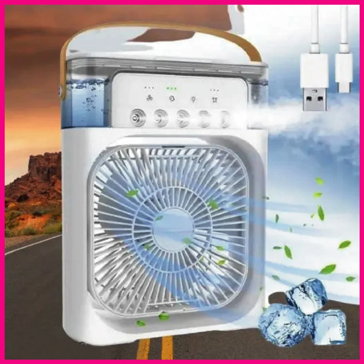 Rechargeable air cooler Fan