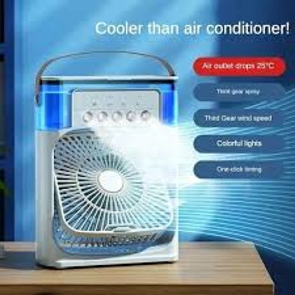 Rechargeable air cooler Fan