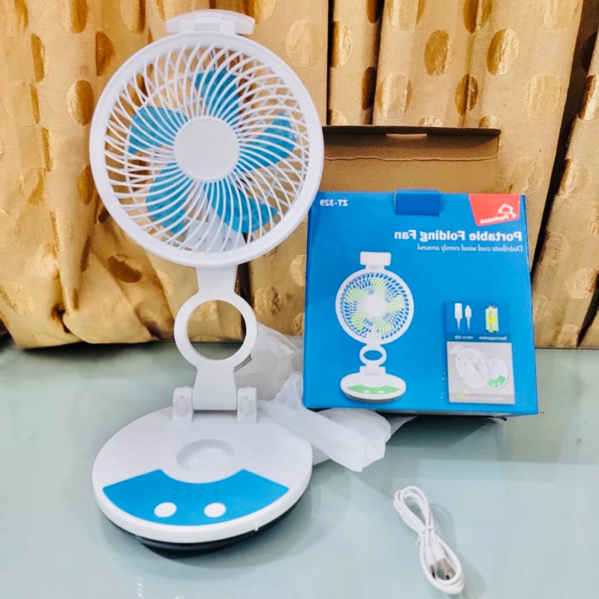 Portable Rechargeable Folding Fan