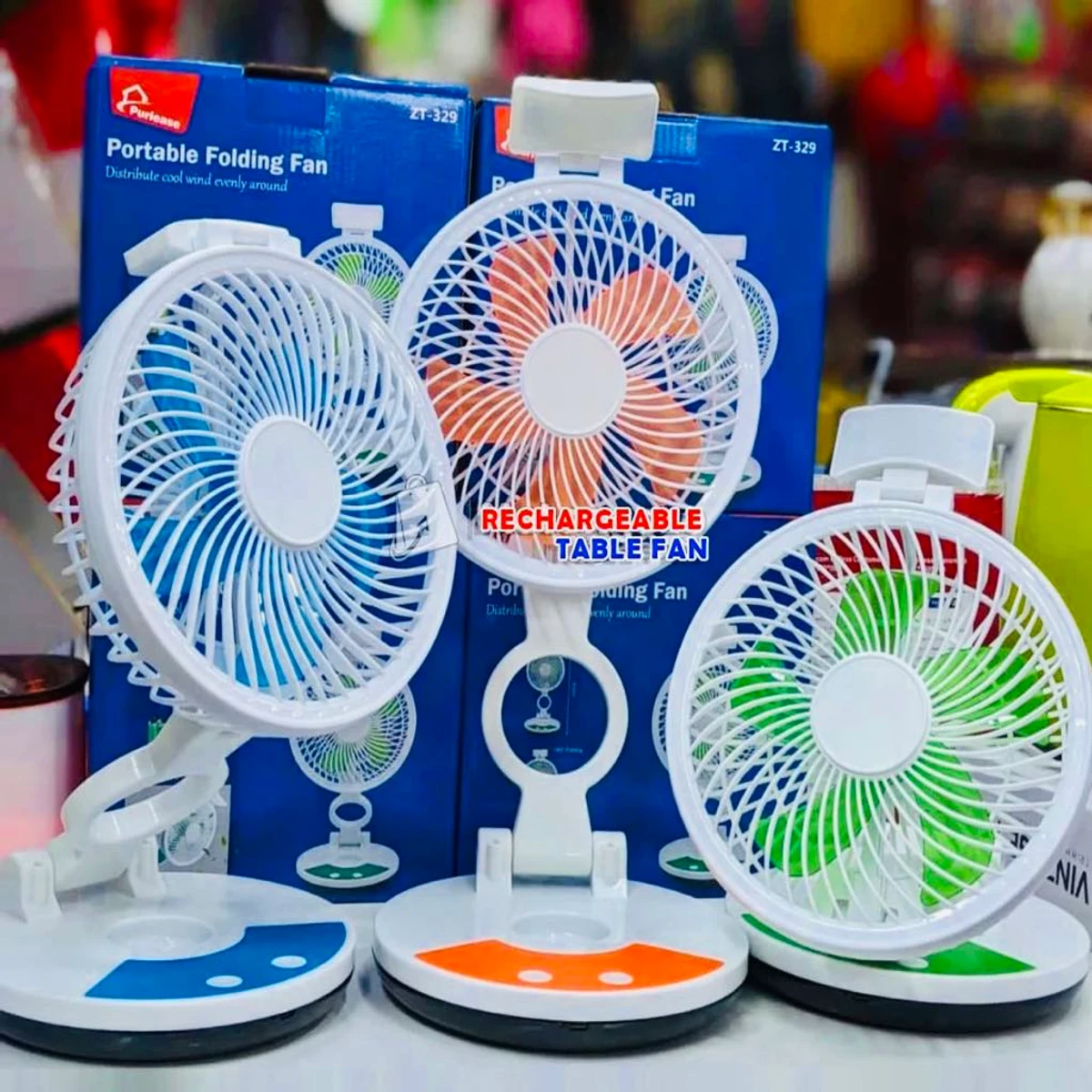 Portable Rechargeable Folding Fan